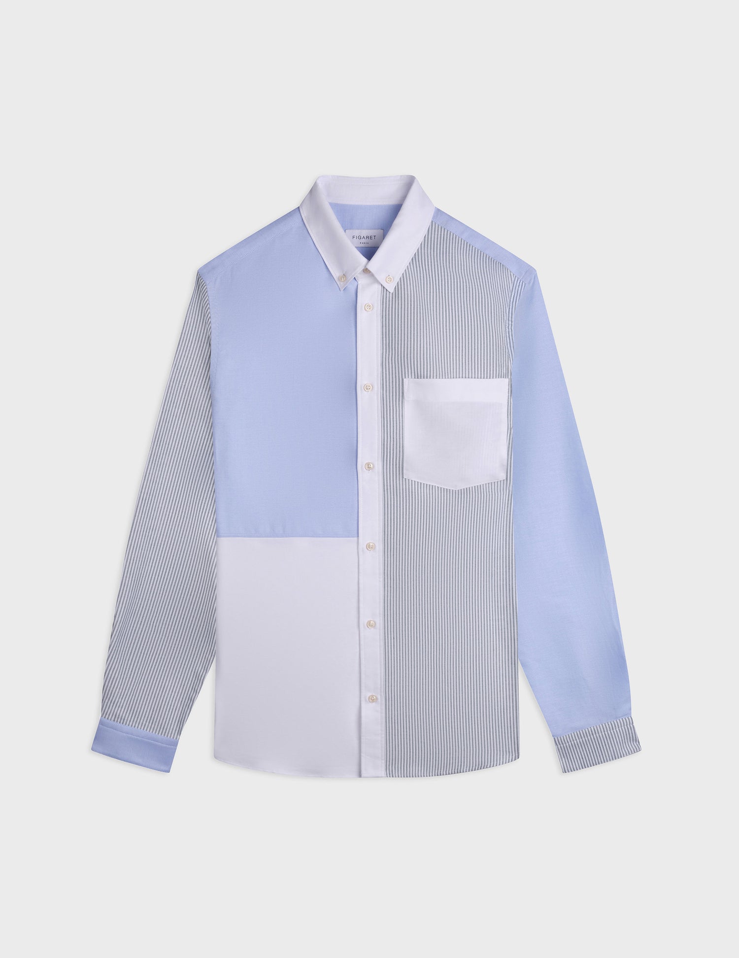 Fun shirt Aymeric blue - Oxford - American Collar#4