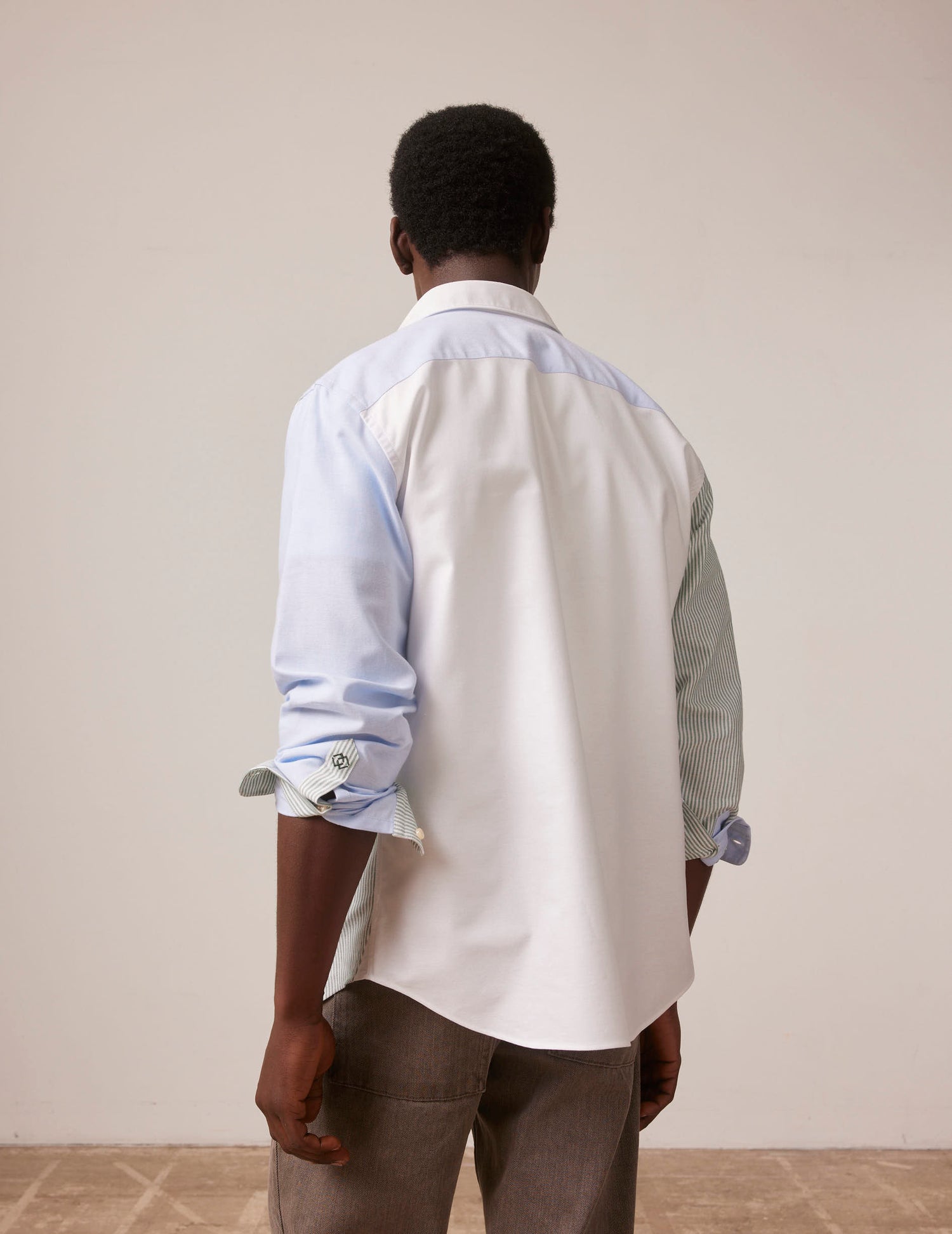 Blue Aymeric Fun shirt - Oxford - American Collar#3