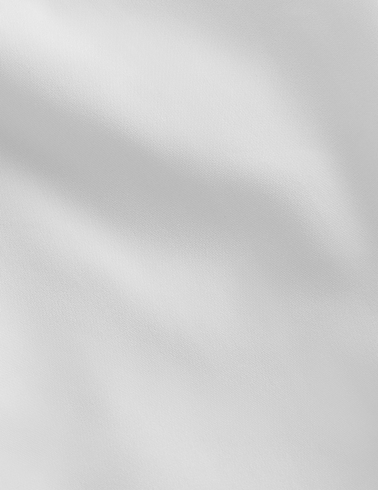 Semi-fitted white wrinkle-free shirt - Poplin - Italian Collar#2