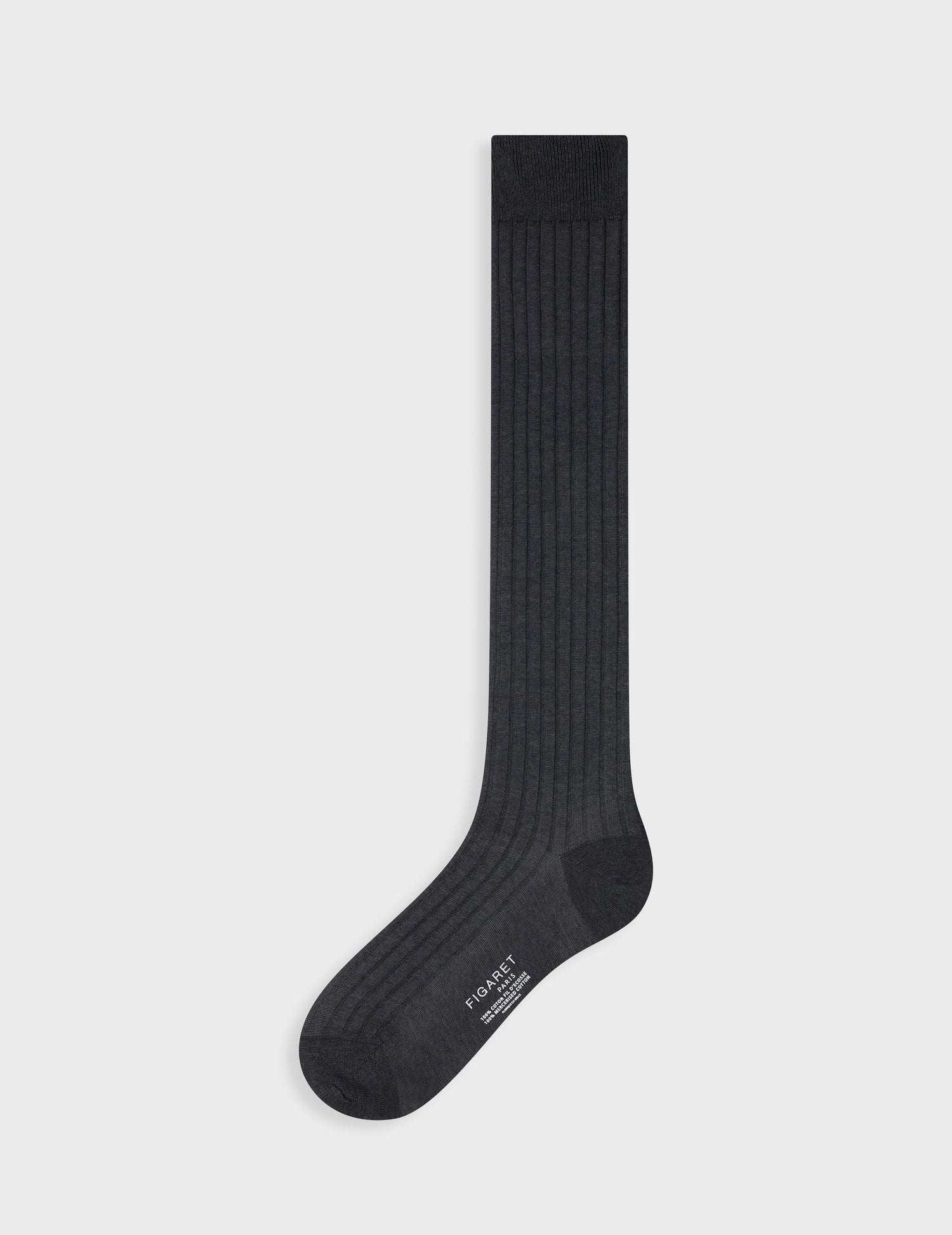 Chaussettes en fil d'Ecosse anthracite