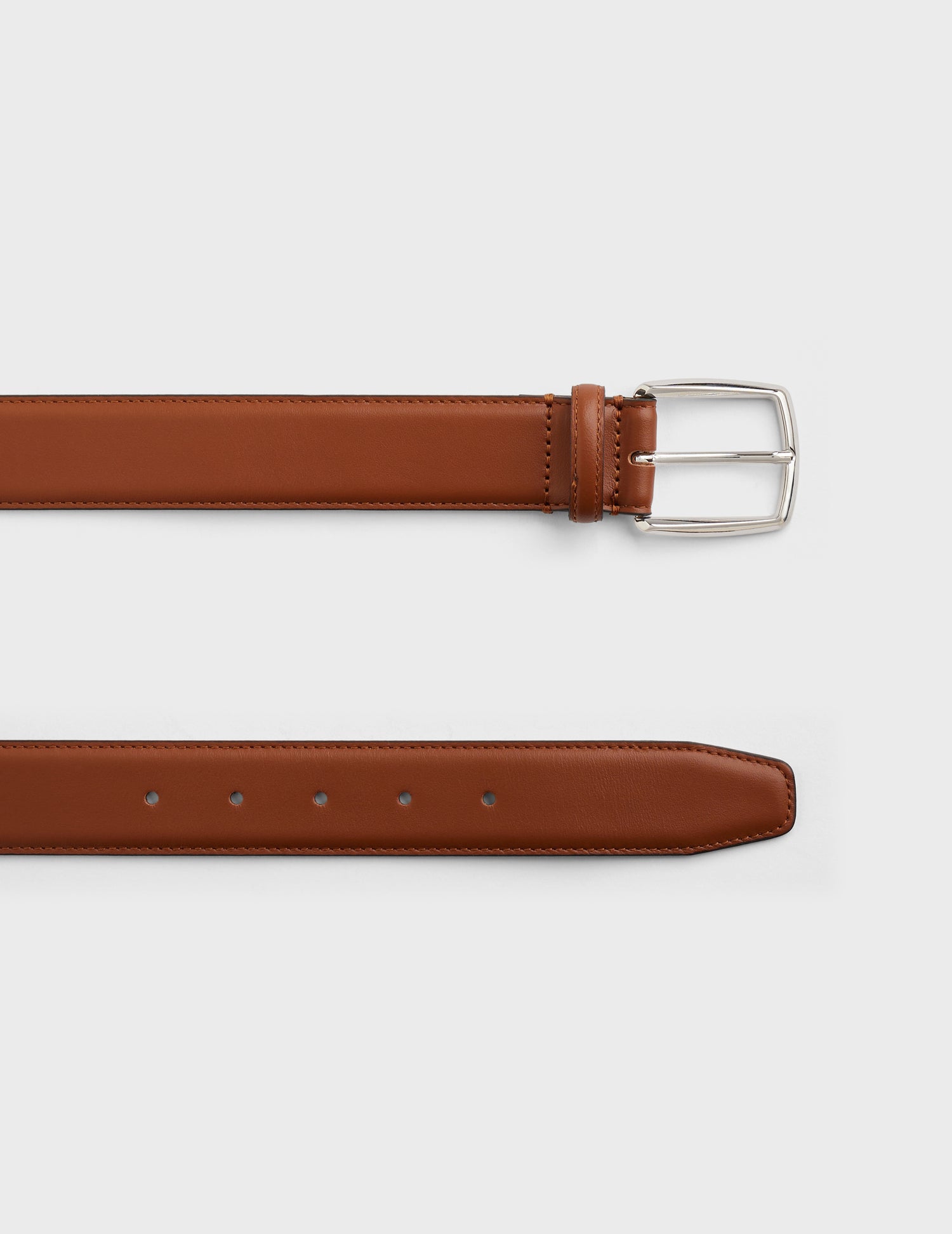 Brown leather belt