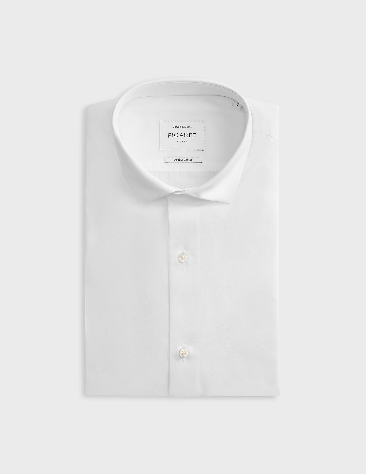 Chemise Ajustée blanche - Popeline - Col Fin