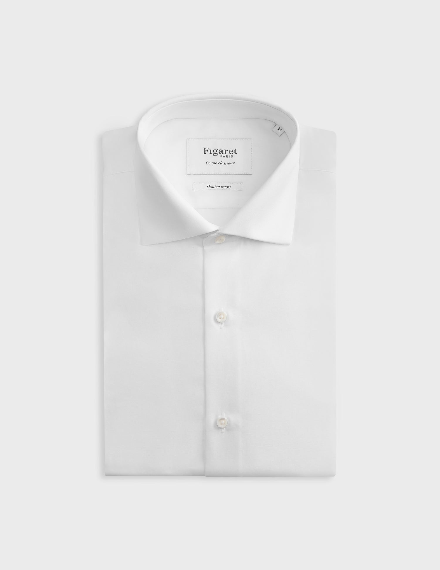 Chemise Classique blanche - Popeline - Col Italien