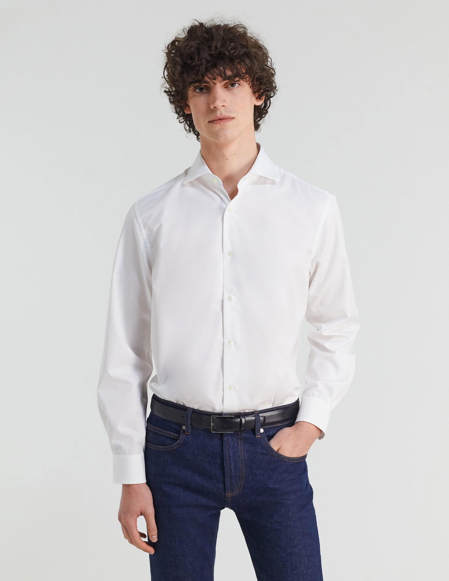 Classic white shirt - Poplin - Italian Collar#3