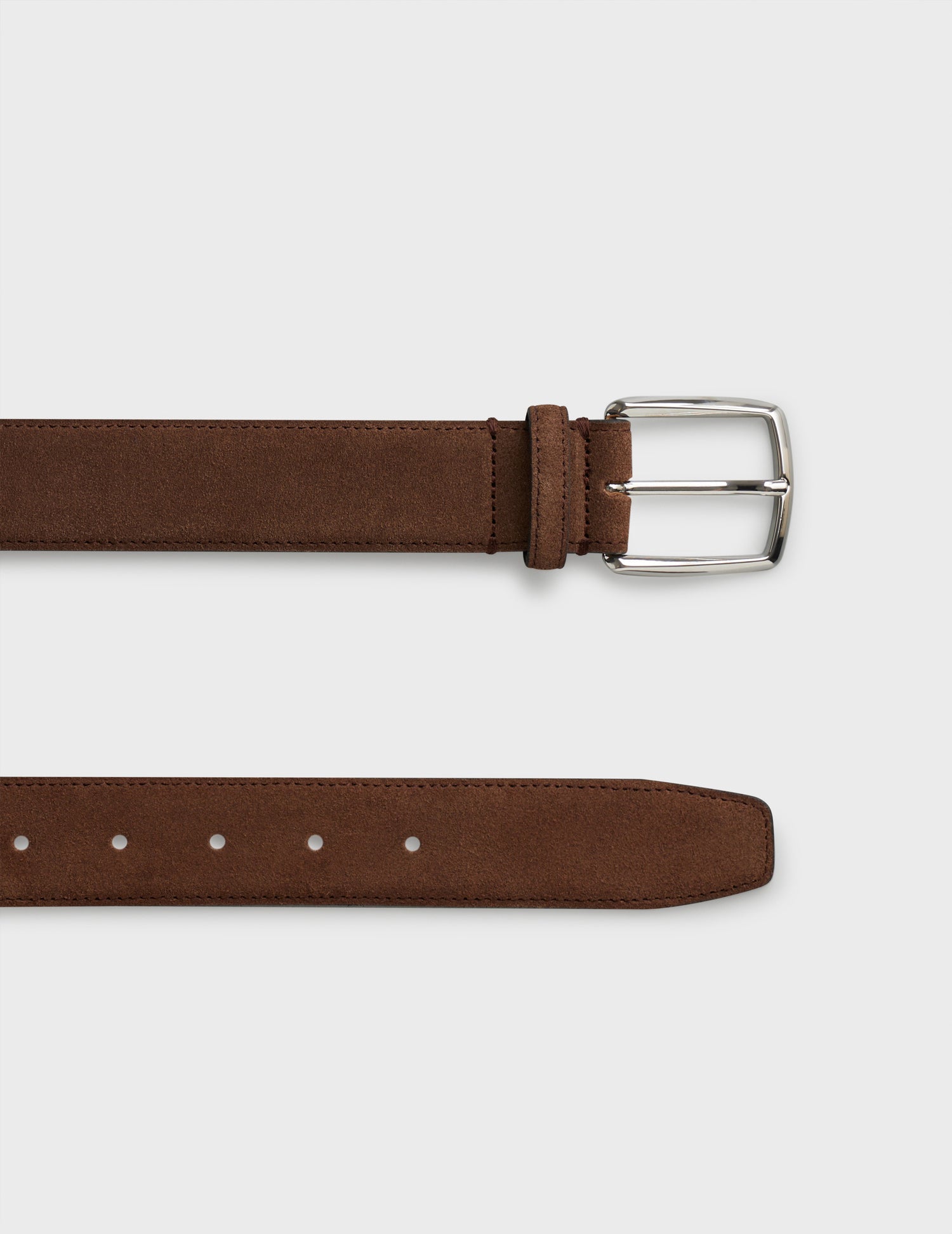 Brown suede belt