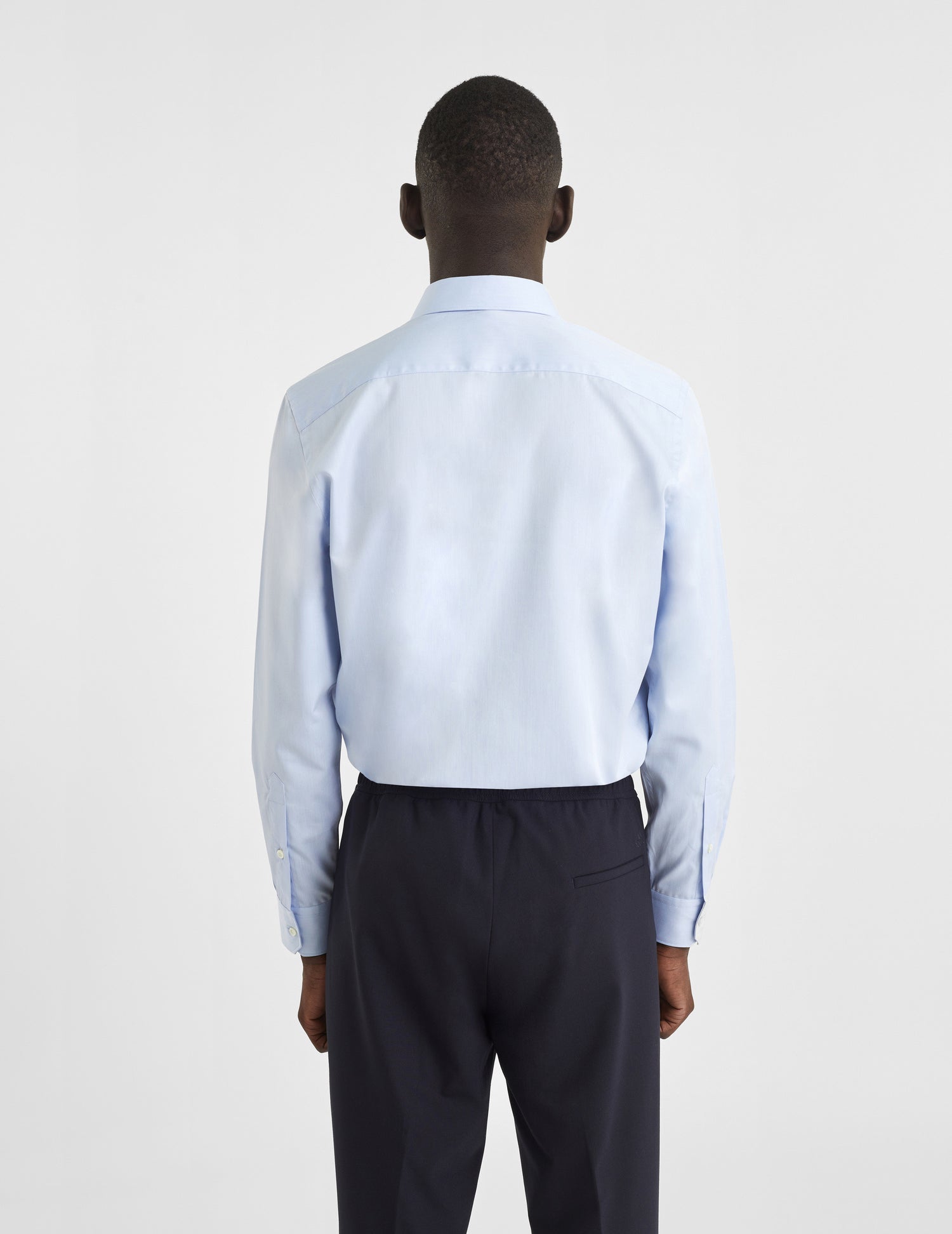 Semi-fitted blue shirt - Twill - Figaret Collar#4