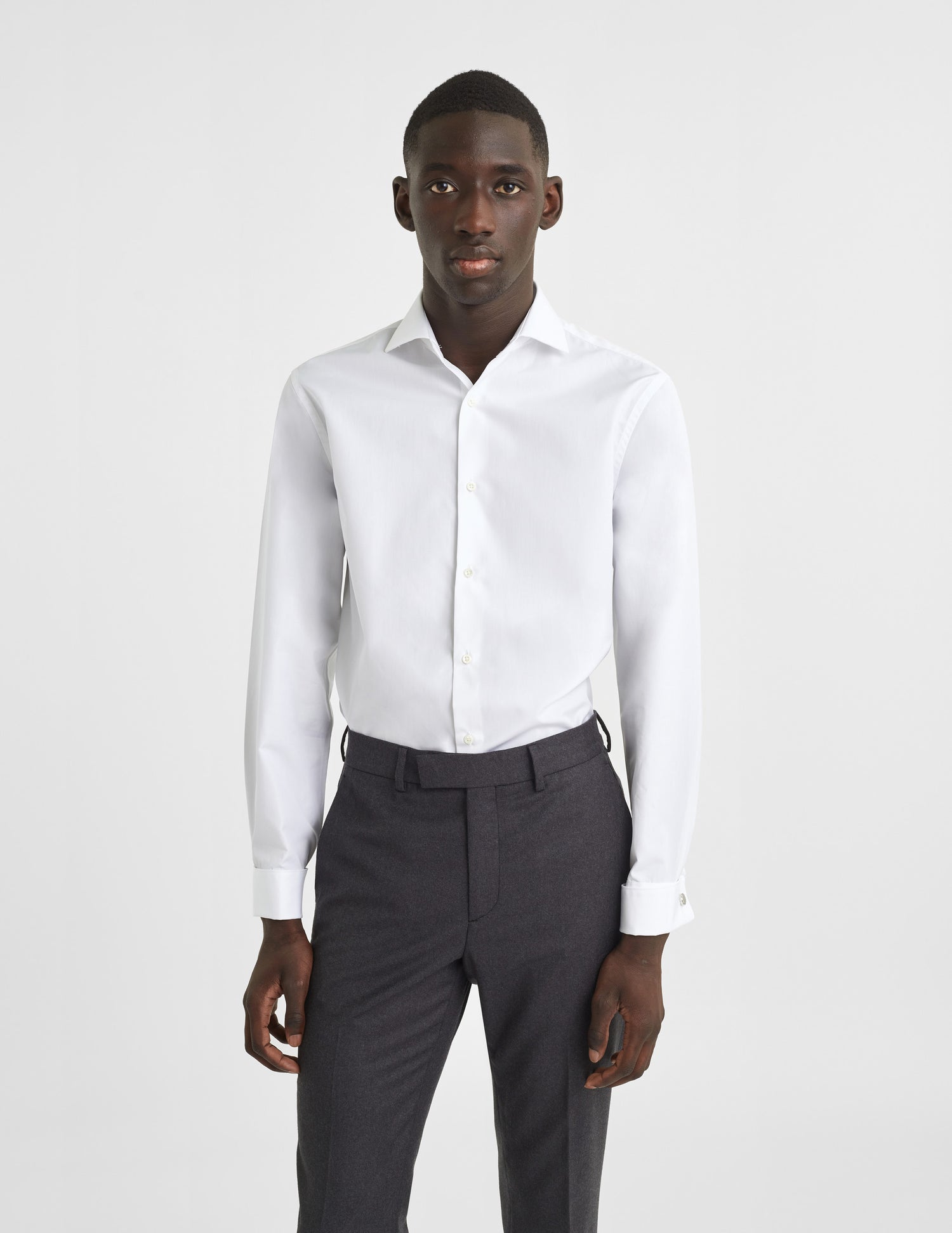 Classic white shirt - Poplin - Italian Collar - French Cuffs#3