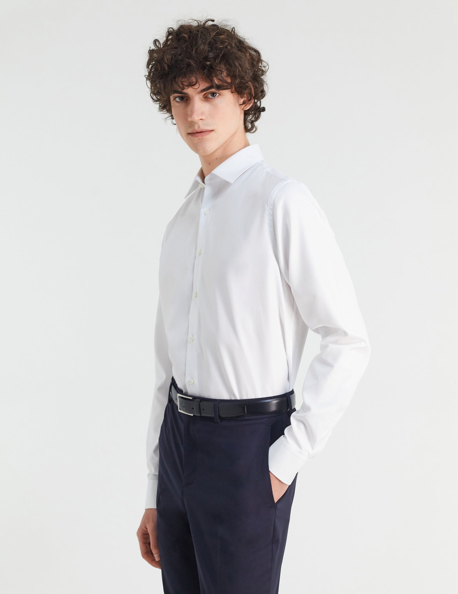 Semi-fitted white shirt - Fashioned - Figaret Collar#3