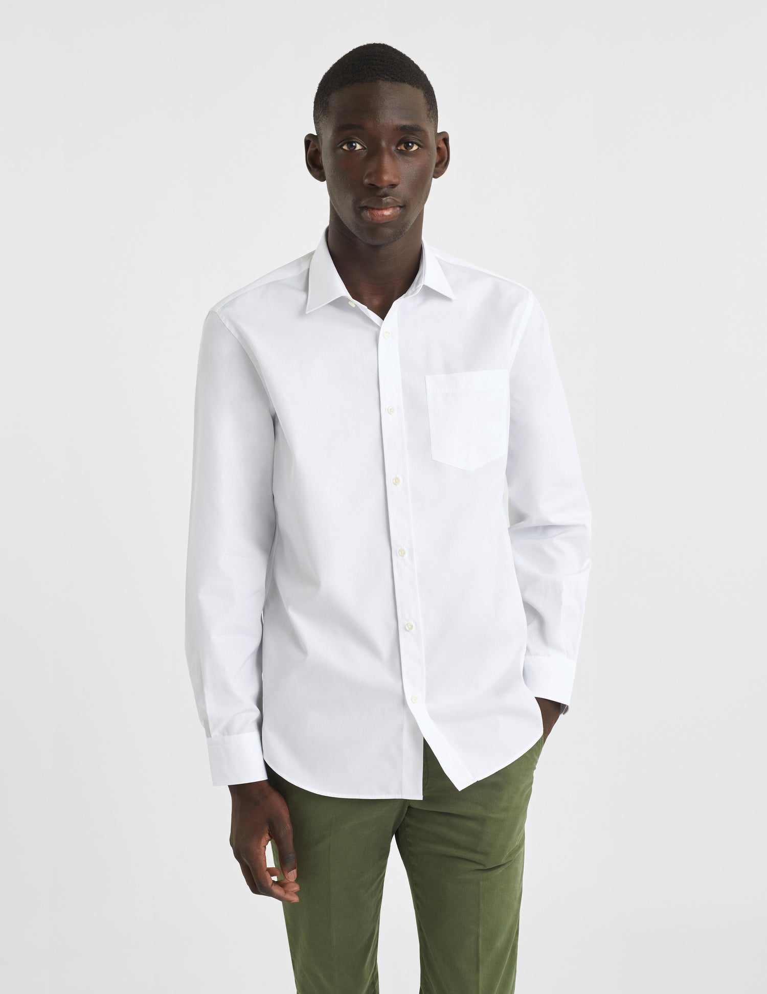 Chemise Classique blanche - Popeline - Col Figaret#3