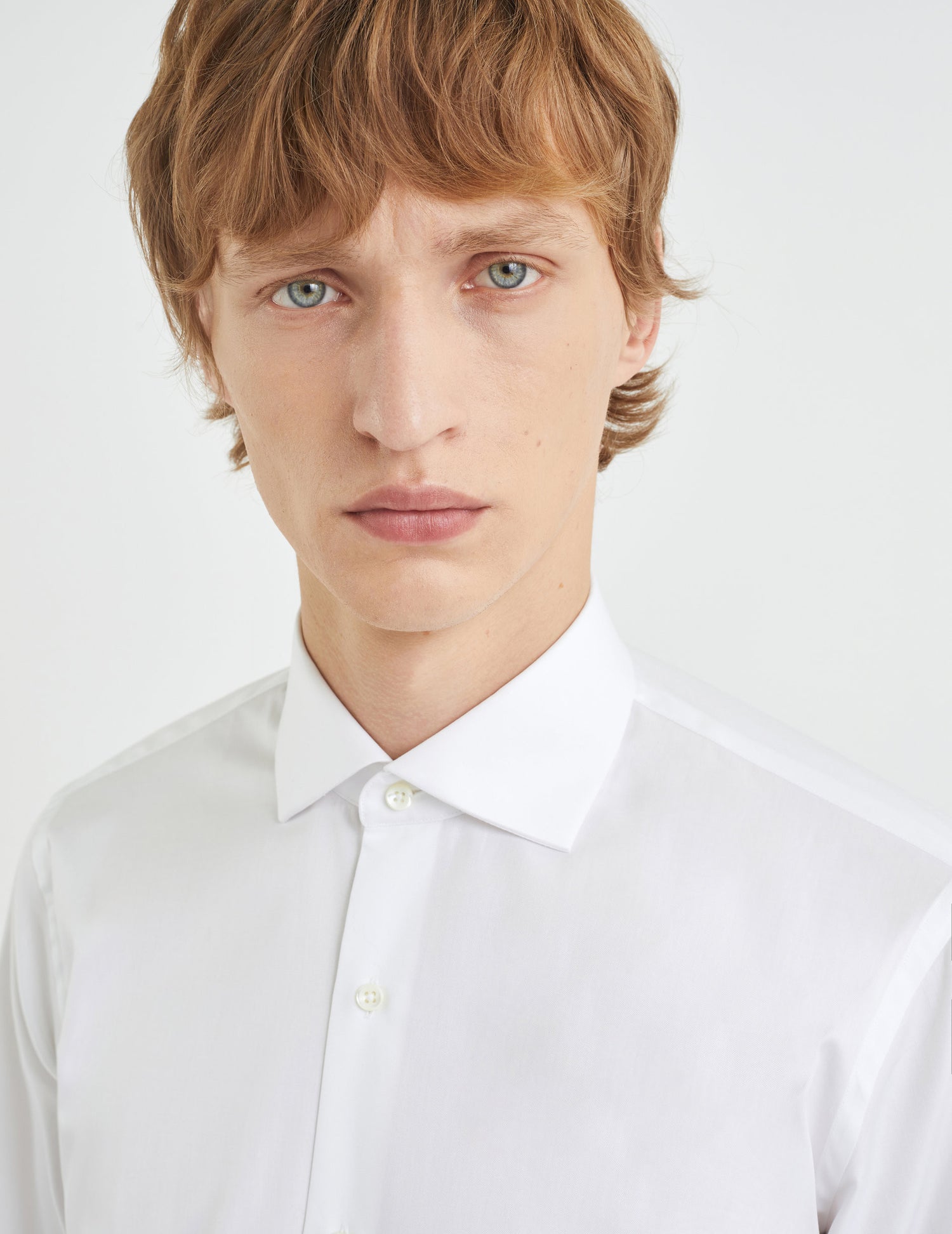 Semi-fitted white shirt - Twill - Italian Collar#6