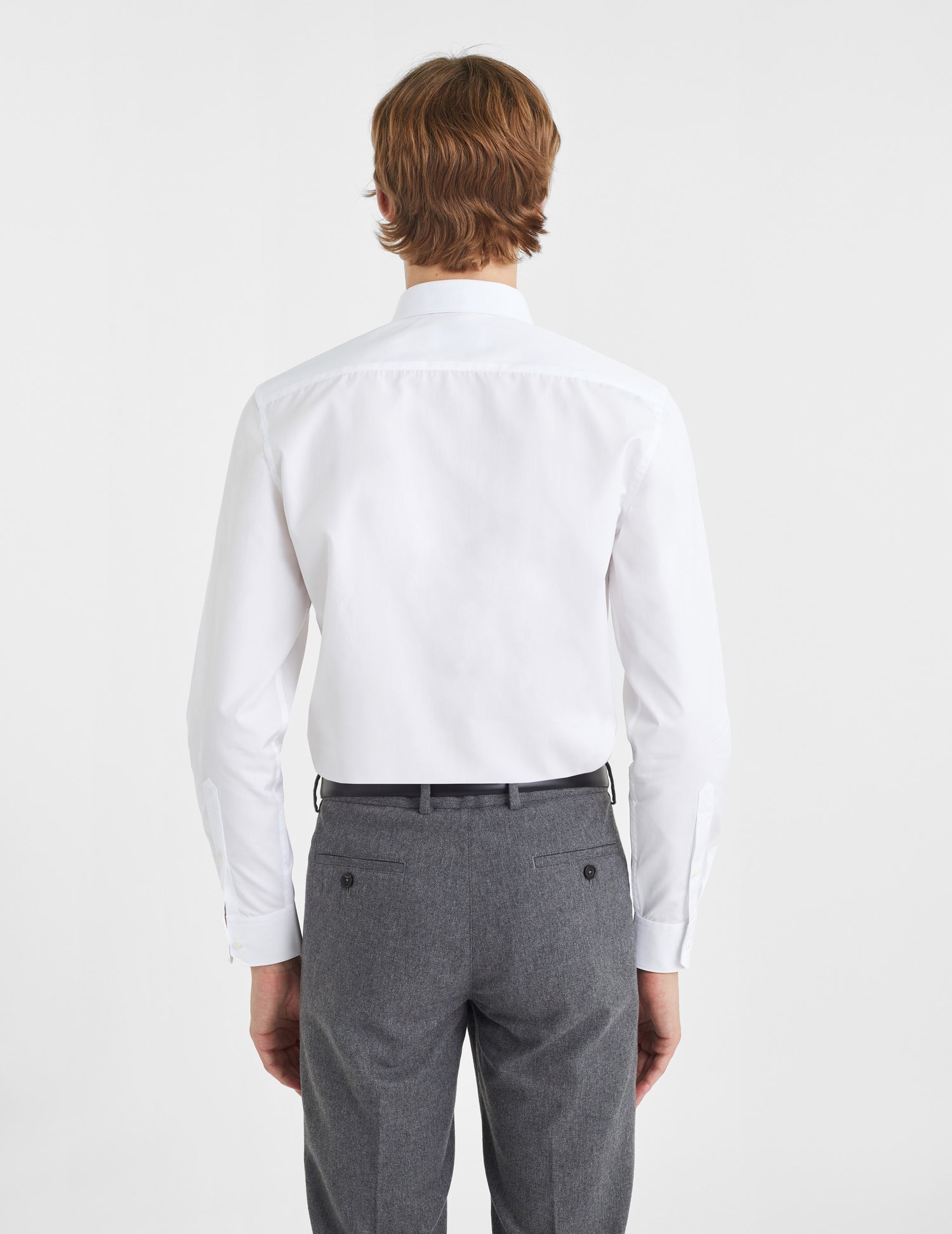 Fitted white shirt - Poplin - Figaret Collar#4