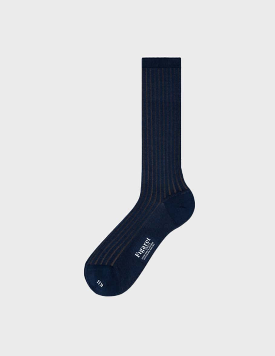 Chaussettes en fil d'Ecosse bleue