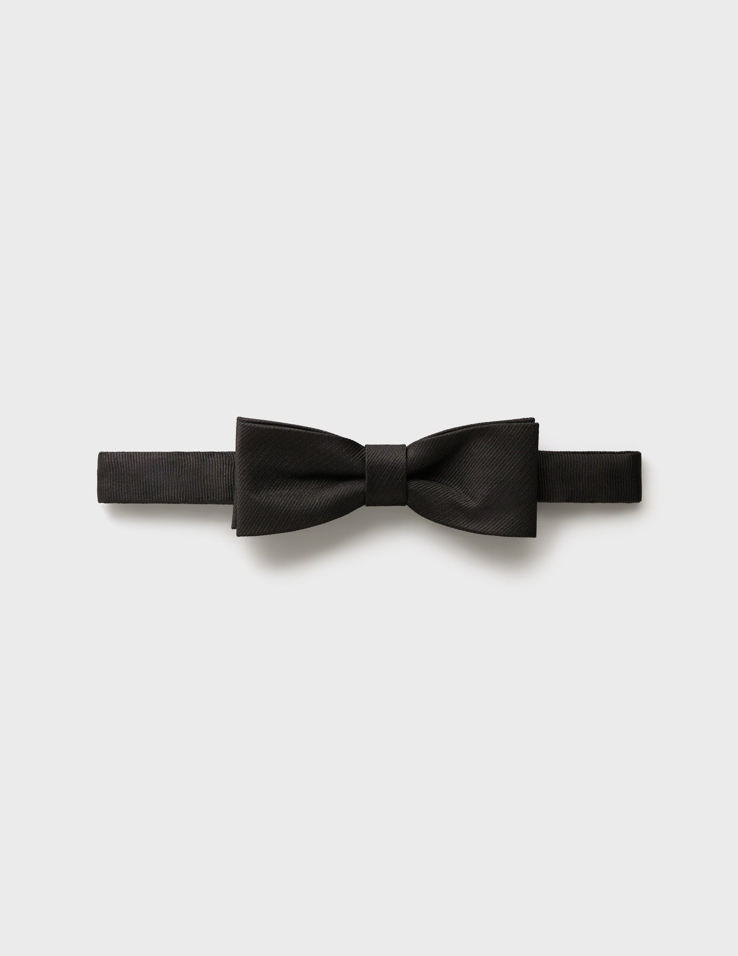 Black silk bow tie