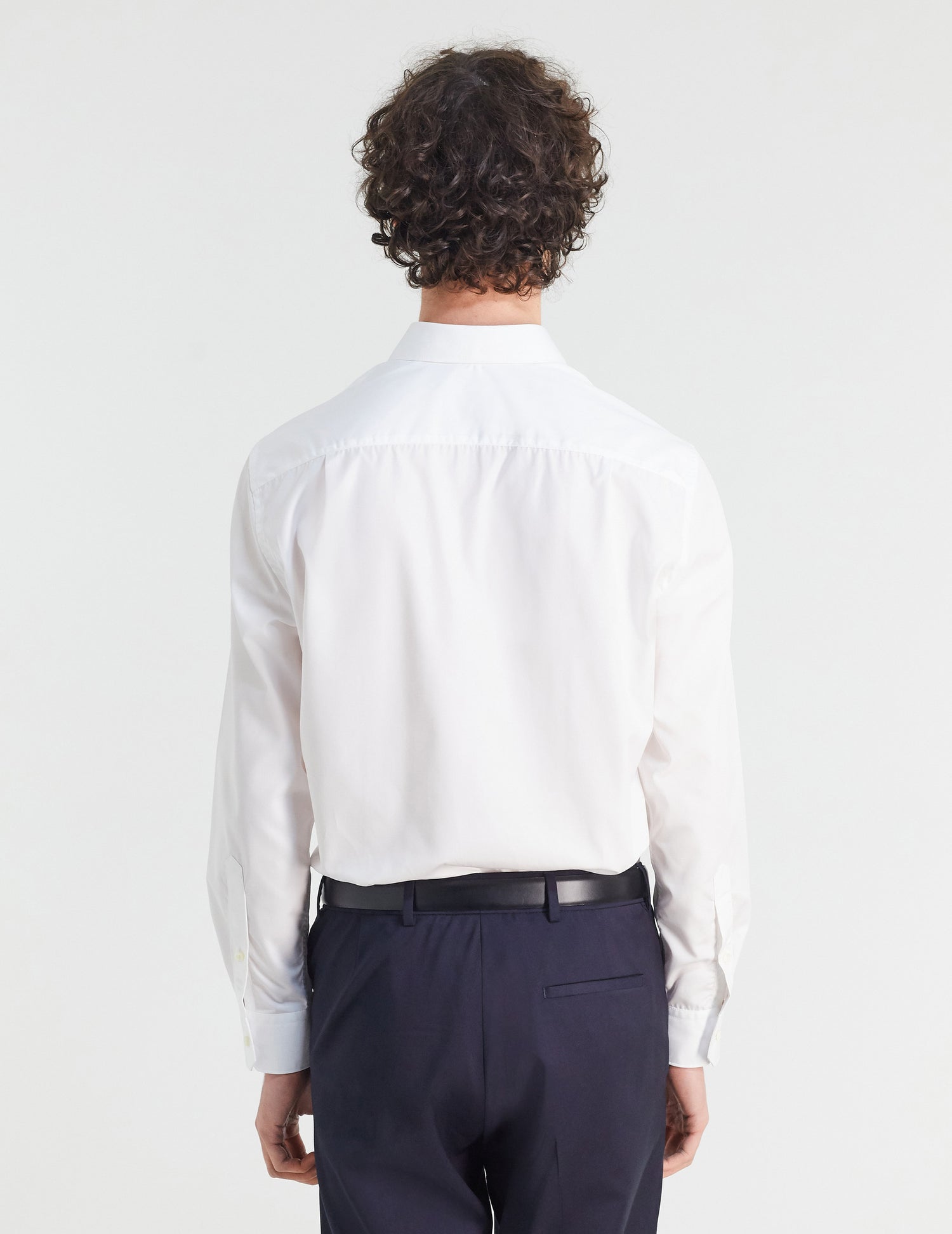 Classic white wrinkle-free Shirt - Poplin - Figaret Collar#4