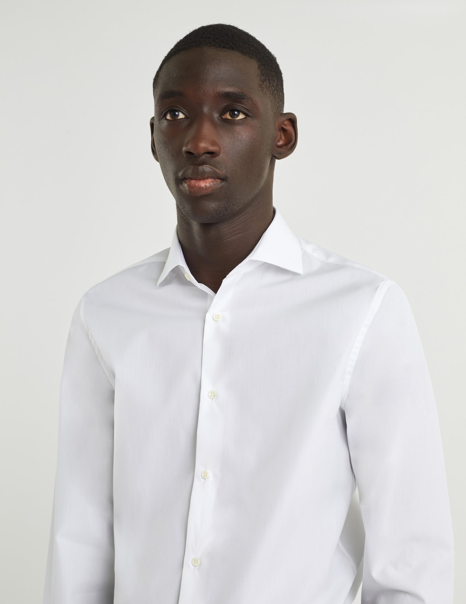 Fitted white shirt - Poplin - Italian Collar - French Cuffs#6